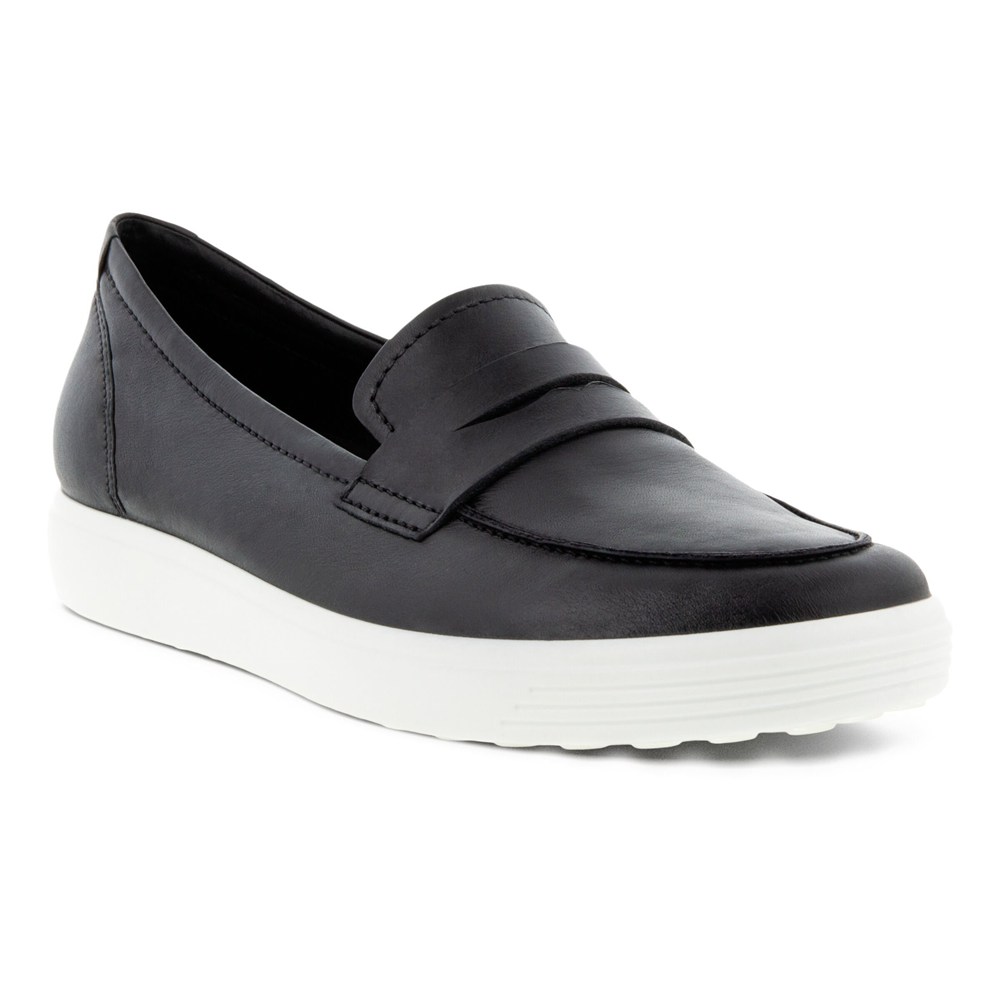 ECCO Womens Loafer Black - Soft 7 - PQR-520318